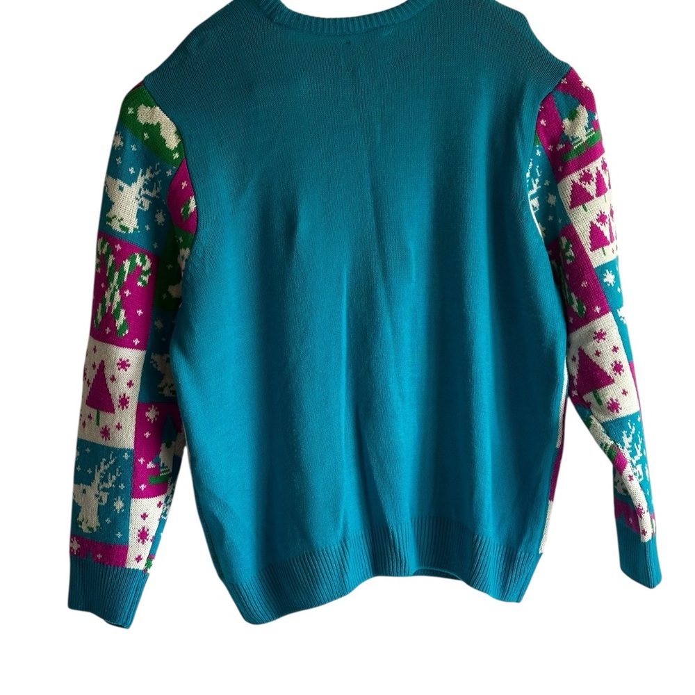 Party Sweater Ugly Christmas Festive Design SZ 2XL - Picture 4 of 14
